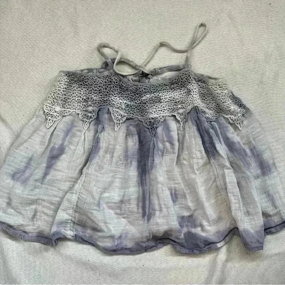 American Eagle Tie Dye Baby Doll Tank Top - Picture 1 of 3